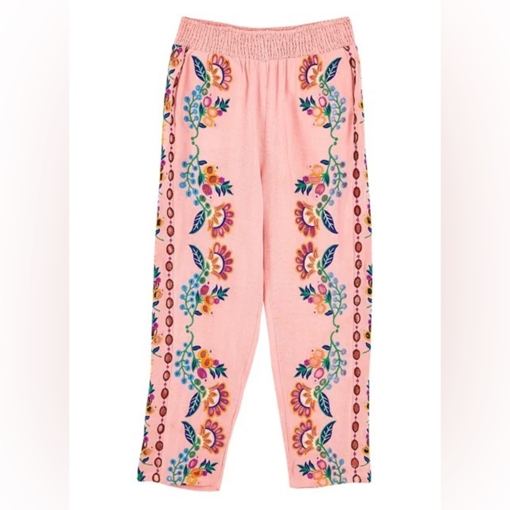 NWT FARM Rio Richillieur Pink Pajama Pants